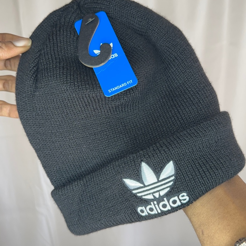 CM Black Adidas Originals Trefoil Beanie